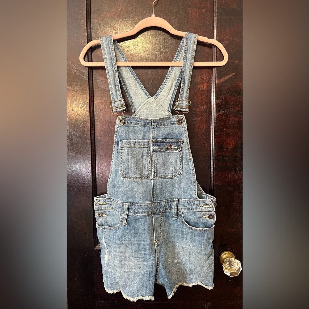 Casual Blue Denim Overalls